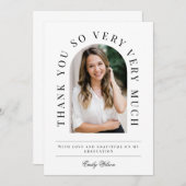 Arch-Abschluss Danke, dass Sie die Karte schwarz u (Vorne/Hinten)