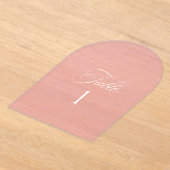 Arch Acrylic Pink Wedding Table Number Acryleinladungen (Ablage )