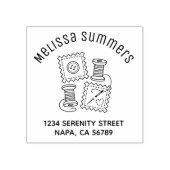 Arch-Adresse des Seeds des Handwerks Gummistempel (Prägung)