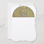 Arch Art Nouveau Peacock Birds Wedding Einladung (Rückseite)