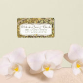 Arch Art Nouveau Vineyard Peacock Anschrift Labels Adressaufkleber