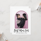 Arch Beste Mama je Foto Mütter Tag Karte (Vorderseite/Rückseite Beispiel)