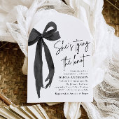 Arch Black Bow Sie bindet das Brautparty des Knote Einladung