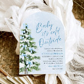 Arch Blue Bow Baby Es ist kalte Außendusche Einladung