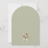 Arch Blumenstrauß Muttertags-Brunch-Einladung Einladung (Rückseite)