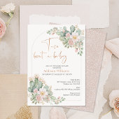 Arch Blush Floral Taco 'über ein Baby Baby Einladung
