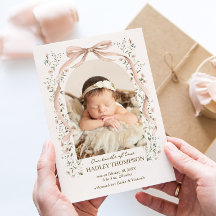 Arch Blütet Baby-Ankündigung