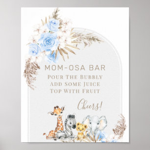 Arch Boho Floral Safari Kinderdusche Mama-osa-Zeic Poster