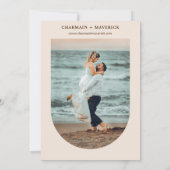 Arch Boho Pampas Getrocknetes Gras Save The Date (Rückseite)