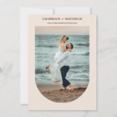 Arch Boho Pampas Trockengras Save The Date (Rückseite)