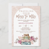 Arch Boho Reisen Frau Brautparty verpassen Einladung (Vorderseite)