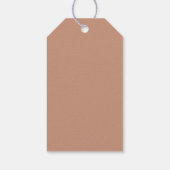 Arch Botanical Terracotta Wedding Vielen Dank Geschenkanhänger (Rückseite)