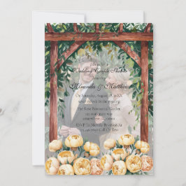 Arch Butter-Gelbes Foto Hochzeitsdusche Einladung