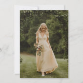 Arch Butter-Gelbes Foto Junggeselinnen-Abschied Einladung (Rückseite)