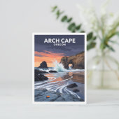 Arch Cape Oregon Postkarte (Stehend Vorderseite)