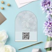Arch Cherry Blossom Wedding Invitation QR Code Acryleinladungen (Insitu (Hochzeit))