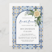 Arch Citrus Lemon Amalfi Positano Bridal Brunch Einladung (Vorne/Hinten)