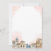 Arch Destination Bloral Eukalyptus Cross Taufe Einladung (Rückseite)