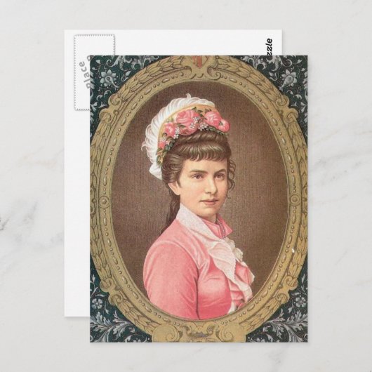 Arch Duchess Gisela, Tochter Kaiserin Elisabeth Postkarte (Vorne/Hinten)