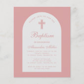 Arch Dusty Rose Girl Taufe (Vorderseite)