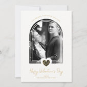 Arch Effect Black Heart Happy Valentine's Day Save The Date (Vorderseite)