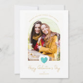 Arch Effect Blue Heart Friends Happy Galentine Karte (Vorderseite)