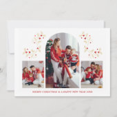 Arch Effect Christmas Branches 3 Photos Collage (Vorderseite)