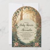 Arch Enchanted Forest  Baby Shower Einladung (Vorderseite)