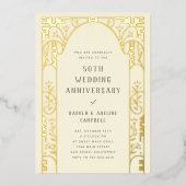 Arch-Foil-Einladung zum Hochzeitstag Folieneinladung (Vorderseite)