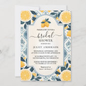 Arch Food Fun Frucht Limon Lemon Brautparty Einladung (Vorderseite)