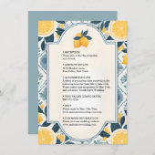 Arch Food Fun Frucht Limone Lemon Militärische Hoc Begleitkarte (Vorne/Hinten)