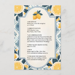 Arch Food Fun Frucht Limone Lemon Militärische Hoc Begleitkarte