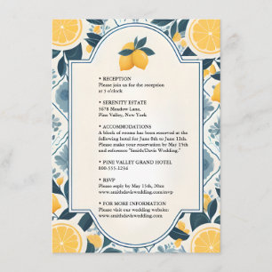 Arch Food Fun Frucht Limone Lemon Militärische Hoc Begleitkarte