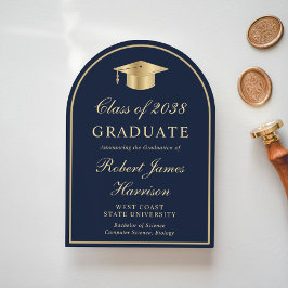 Arch Foto Blue Gold Abschluss Ankündigung