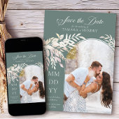 Arch Foto botanische Foliage Grün Save The Date