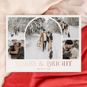 Arch Foto Collage Frohe Weihnachtsfeiertage Folien Feiertagspostkarte
