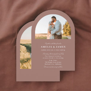 Arch Foto Elegante Kalligraphie Hochzeit Einladung