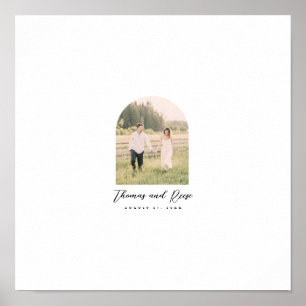 Arch Foto Gästebuch für handgeschriebene Wünsche