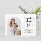 Arch Foto Gemeinsame Geburtstagseinladung Landscha Einladung (Stehend Vorderseite)