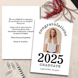 Arch Foto Glückwunsch Graduate 2023 Name Ankündigung