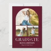 Arch Foto Graduation Party Einladung (Vorderseite)