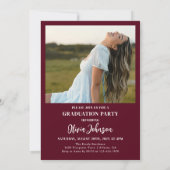 Arch Foto Graduation Party Einladung (Rückseite)