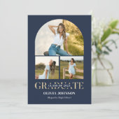Arch Foto Graduation Party Einladung (Stehend Vorderseite)
