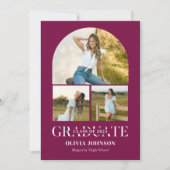 Arch Foto Graduation Party Einladung (Vorderseite)