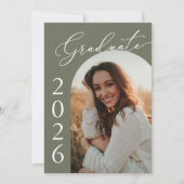 Arch Foto Graduation Party Einladung Ankündigung (Vorderseite)