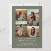 Arch Foto Graduation Party Einladung Ankündigung (Rückseite)