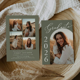 Arch Foto Graduation Party Einladung Ankündigung