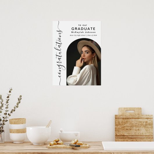 Arch Foto Herzlichen Glückwunsch an unseren Absolv Poster (Küche)