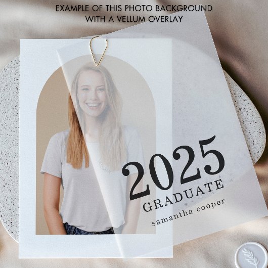 Arch Foto Hintergrund für Vellum Grad Ankündigung