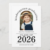 Arch Foto Kindergarten Graduate 2025 Ankündigung (Vorne/Hinten)